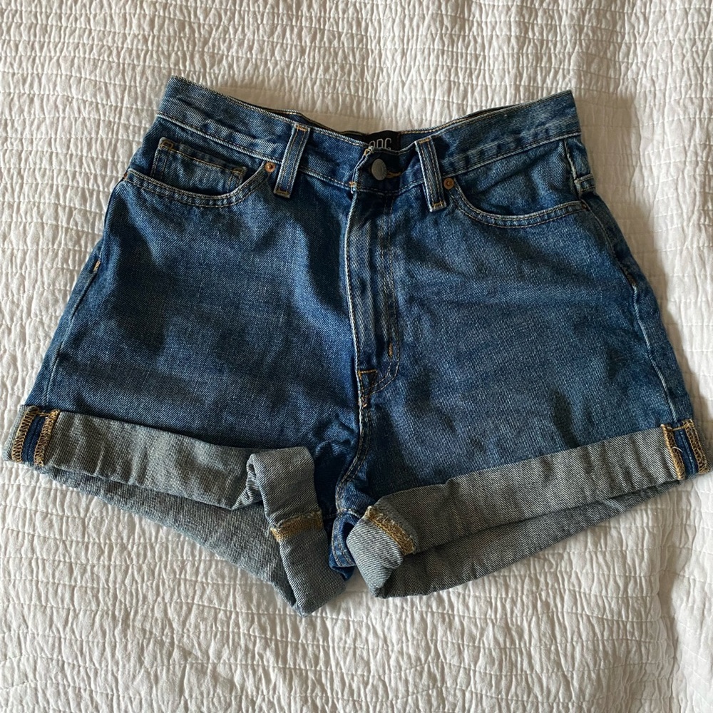 BDG dark wash mom jeans